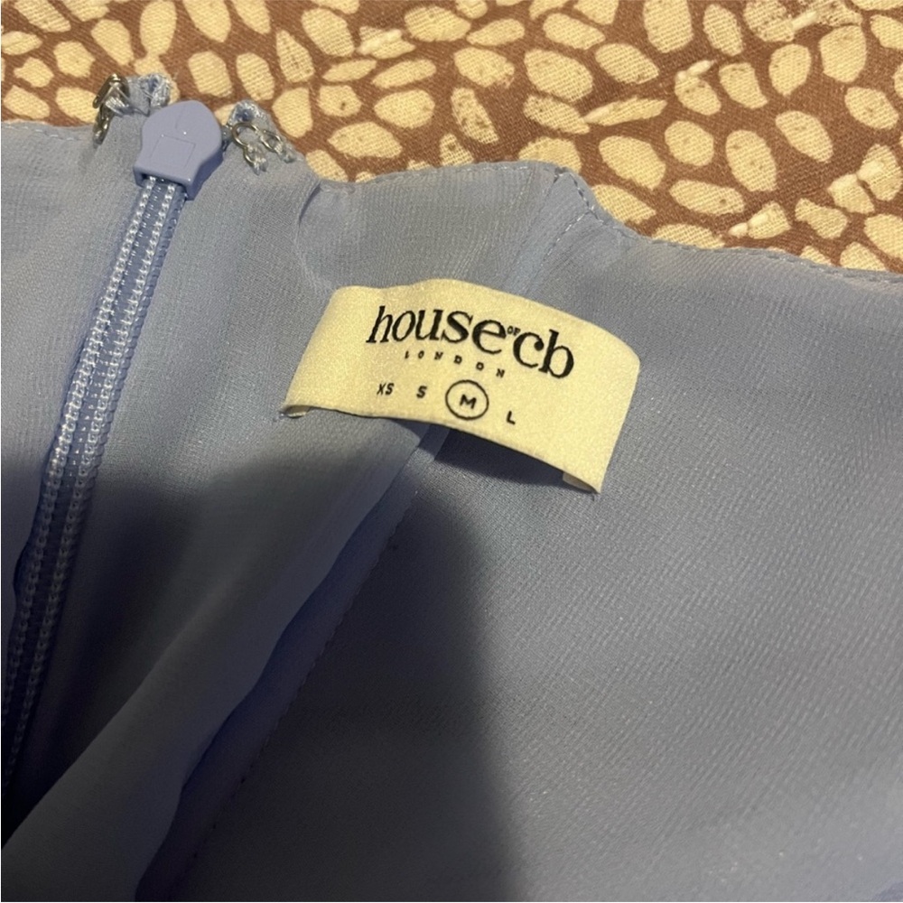 House of CB Sky Blue Zippered Dress